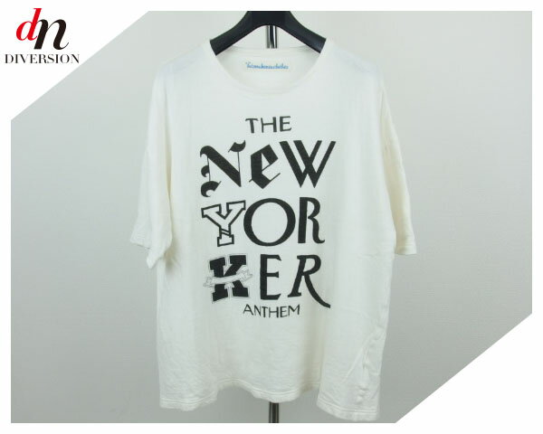 VOTE MAKE NEW CLOTHES ヴォート メイク ニュー クローズ the newyorker anthem 半袖 ビッグシルエット ロゴ TEE Tシャツ カットソー S  DN-1340