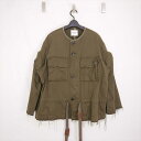 TAKAHIROMIYASHITA The SoloIst. ザ ソロイスト Cutoff Mods Coat カットオフ ミリタリージャケット モッズコート OLIVE 48 sj.0017AW17 【中古】 DN-15482