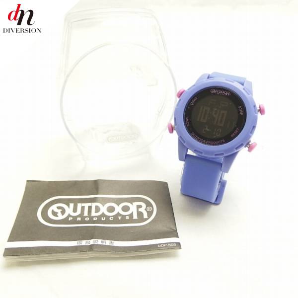 【未使用品】 OUTDOOR PRODUCTS アウトドアプロダクツ ODP505 デジタル ラバーウォッチ 腕時計 BLUE 【中古】 DN-5050