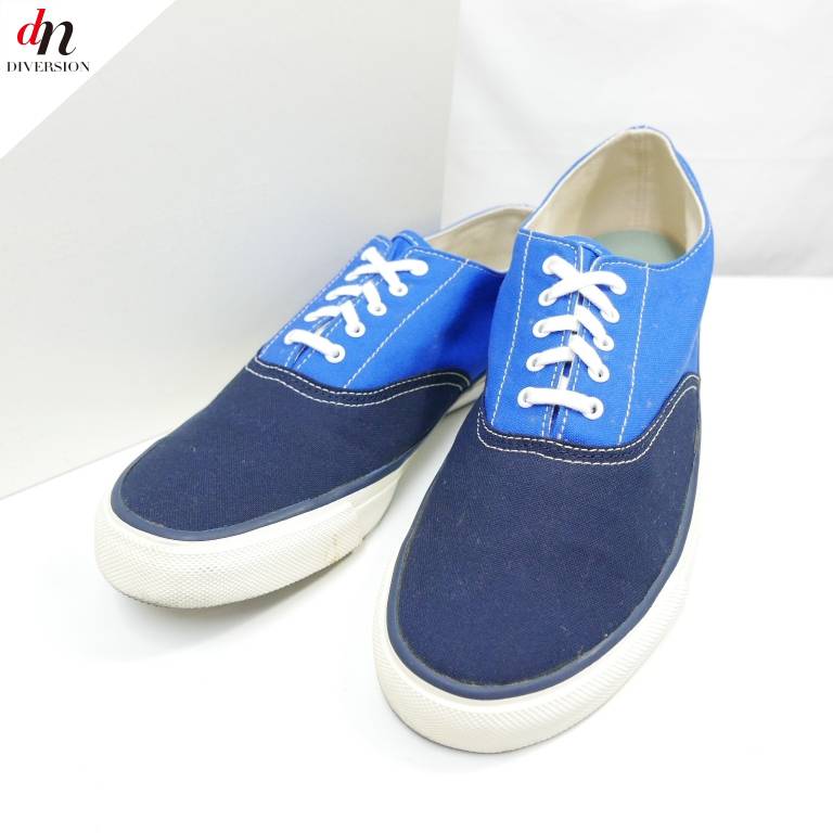 13SS SOPHNET. \tlbg CANVAS DECK SHOES LoX fbLV[Y NAVY/BLUE 26.5cm yÁz DNS-3718