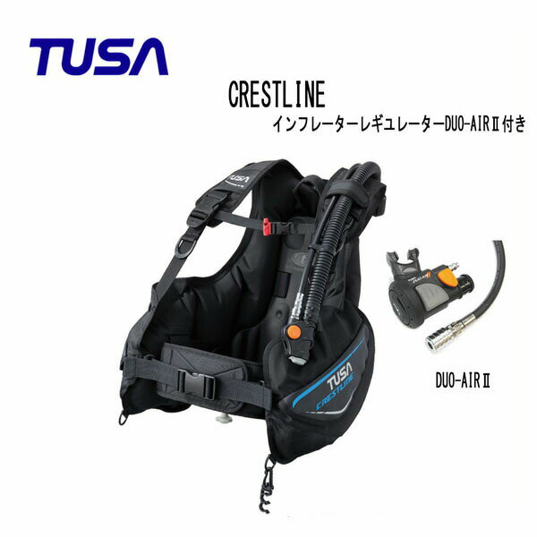 TUSA (ツサ） BC CRESTLINE クレストライン インフレーターレギュレーターDUO-AIRII付き BC0601A メンズ レディース 男性 女性 男女兼用 ダイビング・メーカー在庫確認します