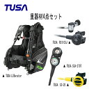 TUSA(ツサ） BCs レギュレーター オクトパス ゲージ 重器材4点セット (LIBerator(リブレータ) BC0103B　レギュレータ— RS1103J オクトパス SS-20 2連ゲージ（コンパスタイプ） SCA-270T) メンズ レディース 男女兼用 ダイビング・メーカー在庫確認します