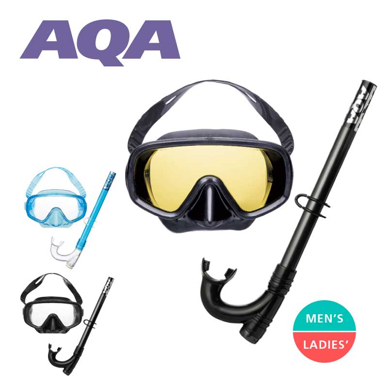 AQA スノーケリング マスク 2点セット SEA-U 2点V KZ-9153
