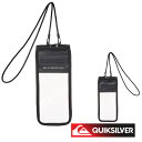 QUIKSILVER クイックシルバー防水ケース ウォータープルーフ スマートフォン ケース スマホケース MOBILE CLEAR CASE QBG252304 防水 耐水 素材 小物入れ サーフ サーフィン ブランド