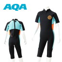 AQA ウエットスーツキッズ 2.5mm KW-4672 ウェットスーツ キッズ 男の子 女の子 サーフィン ダイビング シュノーケリング 冷え対策 保温 HID