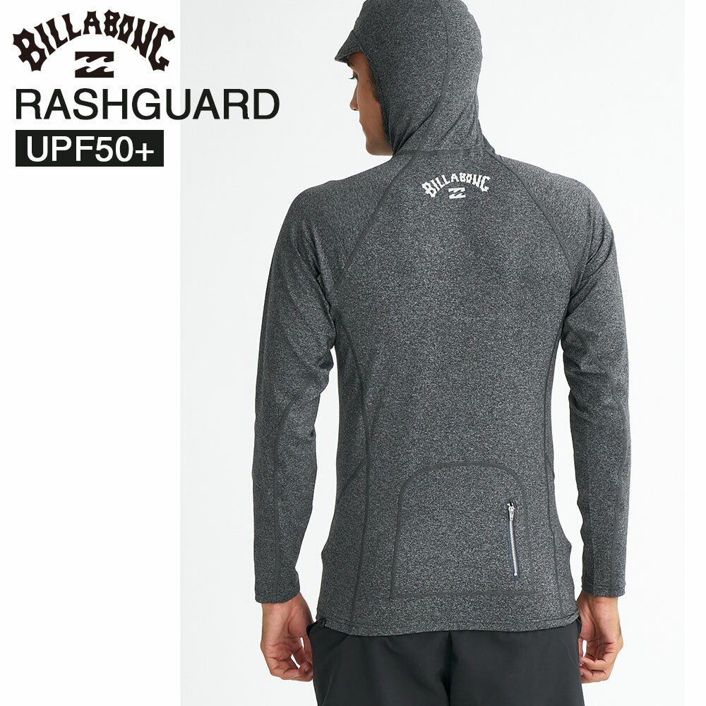 Rakuten - ビラボン BILLABONG ラッシュパーカー フード付きラッシュ UVカット ストレッチ HOODED RASH BG01A860