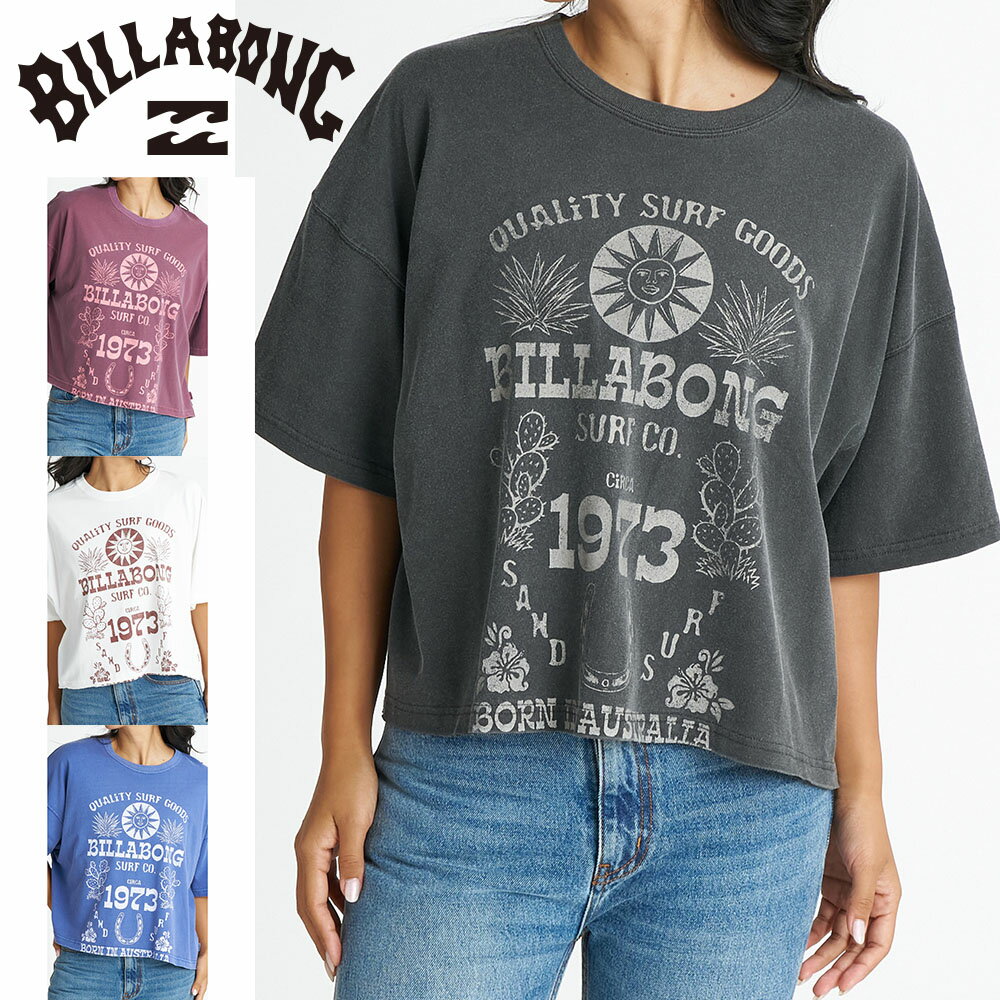 Rakuten - ビラボン BILLABONG 半袖Tシャツ 接触冷感 速乾 UVカット SUN ECHOES WL CROPPED COOL DRY TEE BG01C209