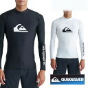 【サマーSALE 50%オフ】 QUIKSILVER クイックシルバー ラッシュガード ウェットスーツ インナー サーフィン メンズ 速乾 ストレッチ UPF50+ 長袖 Tシャツ QLY241021 ALL TIME LR