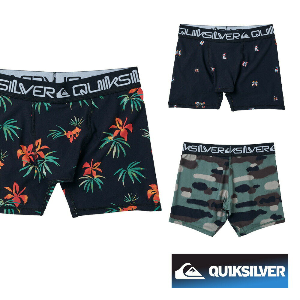 QUIKSILVER クイックシルバー アンダーウェア 水着 ラッシュガード ウェットスーツ インナー サーフィン メンズ ボクサー インナーショーツ QUD241025 SURFERS CLOSET HID