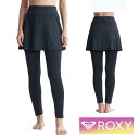 ROXY ロキシー ラッシュガード トレンカ レギンス レディース スイムトレンカ uvガード UVカットサーフパンツ 体型カバー カバーアップ 30代 40代 50代 シュノーケリング プール インナー RLY241041 SKIRT LEGGINGS HID