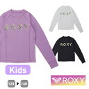 ROXY ロキシー ラッシュガード 子供 子ども 女の子 キッズ 女の子 かわいい uvガード UVカット 120 130 140 プール 幼稚園 保育園 TLY241107 MINI SIMPLY BOTANICAL LOGO L/S サイズ 120 130 140 HID