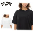 【サマーSALE 10倍】 BILLABONG ビラボン レディース Tシャツ 半袖 サーフブランド ロゴ シンプル 体型カバー ママ おしゃれ かわいい BE013864 LOGO S/S TEE RASH