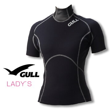 インナー GULL/ガル 1mmSCSショートスリーブハイネック ウィメンズ ダイビング インナー 半袖 女性用
