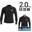 【サマーSALE 10倍】 QUIKSILVER クイックシルバー ウェットスーツ メンズ ロングスリーブ ジャケット タッパ フロントジップ サーフィン ダイビング ウエットスーツ 長袖 2mm QWT241706 EVERYDAY SESSIONS 2.0 FZ LS JKT