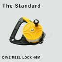 リール The Standard ザ・スタンダード シグナル フロート用 ダイビング アクセサリー パーツ ロープ 46m ハンドル付き HID