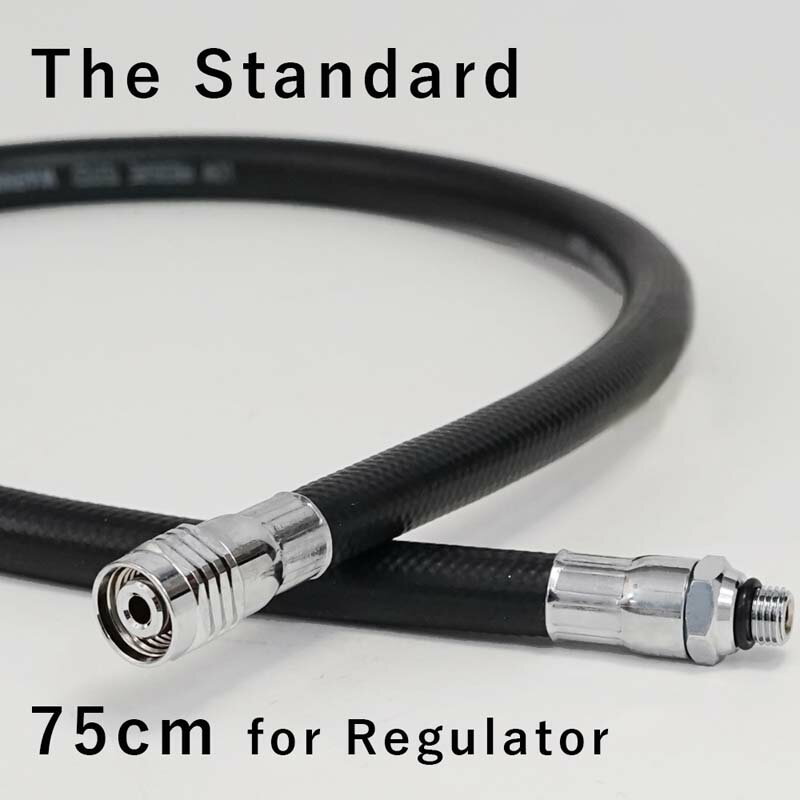 レギュレーター ホース 75cm The Standard ザ・スタンダード ブラック ダイビング アクセサリー パーツ エイチアイディー