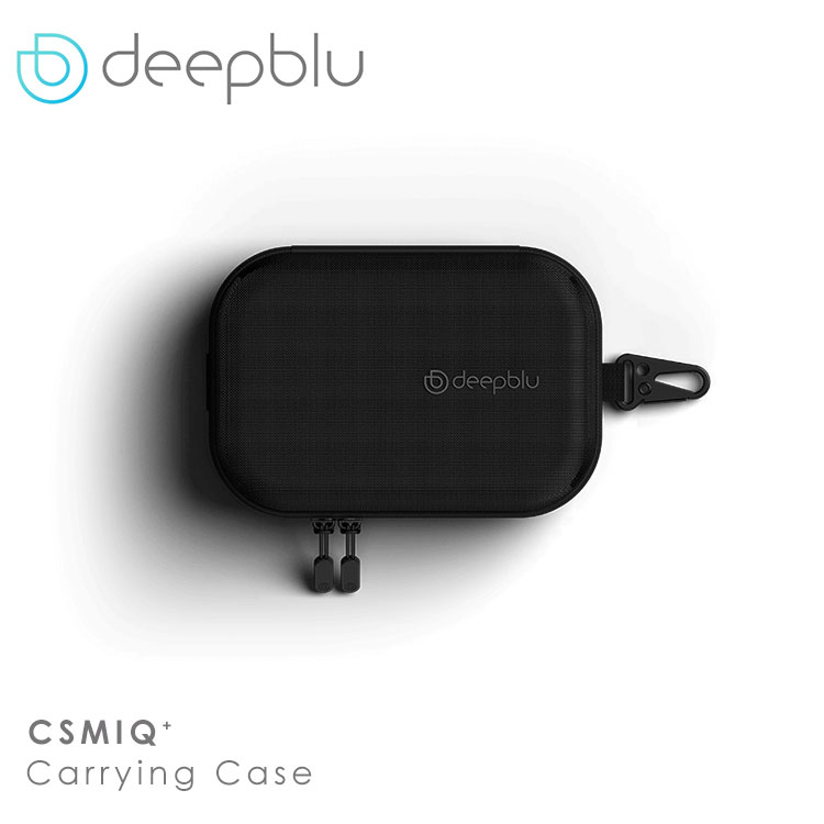 deepblu COSMIQ+(コヅミック) Carrying Case COSMIQ用のポータブル、ショックプルーフ、および保護用の収納ケース。 仕様 寸法 L 200 * W 136 * H 65 mm 重量 210g