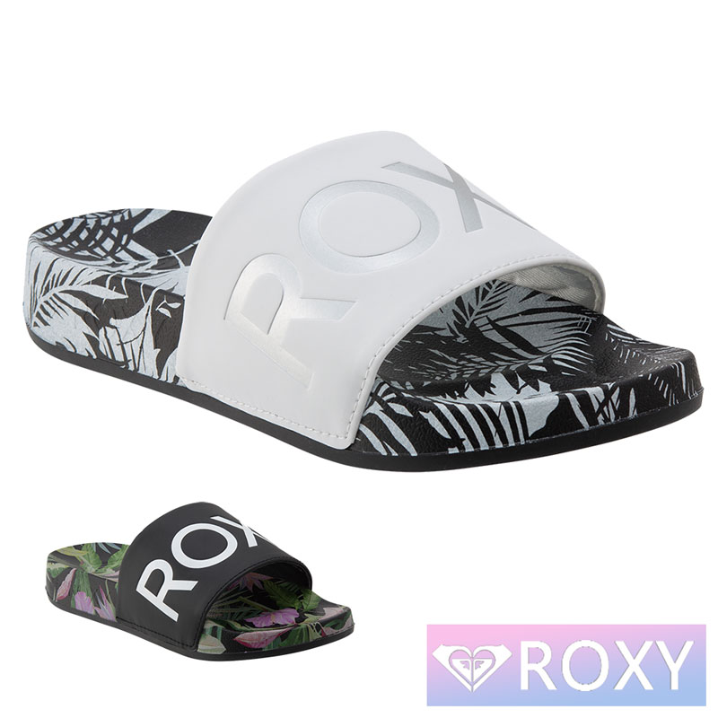 ロキシー ROXY ビーチサンダル レディース SLIPPY PRINTED PLUS RSD211503
