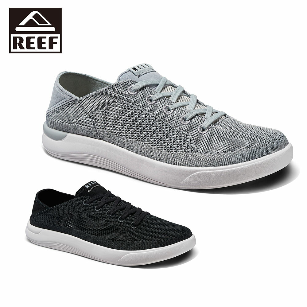 Rakuten - REEF リーフ スニーカー スリッポン ストレッチニット メモリーフォーム 超軽量 EVAアウトソール 通気性 デイリー 旅行 SWELLSOLE NEPTUNE GRY CJ4210