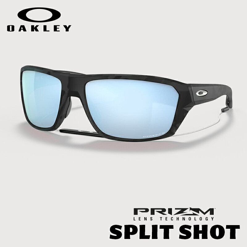 OAKLEY オークリー SPLIT SHOT Matte Black Camo/Prizm Deep Water Polarized OO9416-2864 サングラス メンズ レディース スポーツサングラス ドライブ スポーツ ゴルフ ランニング 釣り 自転車 テニス サーフィン マリンスポーツ 野球 UVカット 偏光レンズ