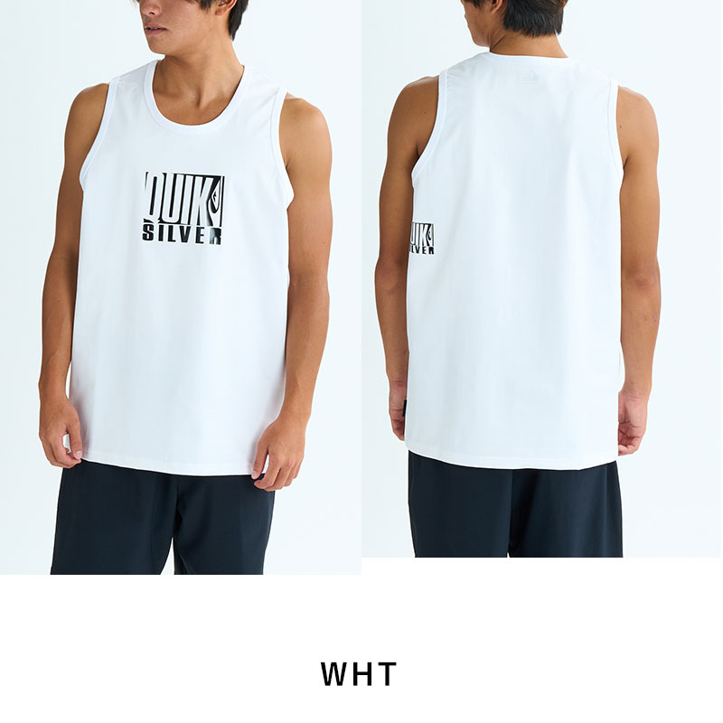 マラソンP10倍 【30%OFF SALE】 QUIKSILVER クイックシルバーラッシュガード メンズ Tシャツ タンクトップ ラッシュT DROP BOX TANK QLY252018 速乾 UVカット ストレッチ プルオーバー フード無し 体型カバー ラッシュTシャツ