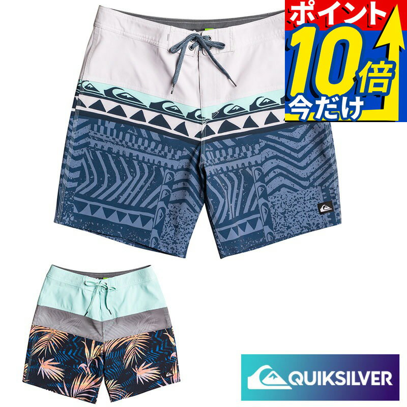 Rakuten - 【今だけポイント10倍】 QUIKSILVER クイックシルバー サーフパンツ ボードショーツ メンズ 18インチ サーフィン ビーチ 海 プール アウトドア サマー SURFSILK PANEL 18 ボードショーツ サーフショーツ 短パン ssq