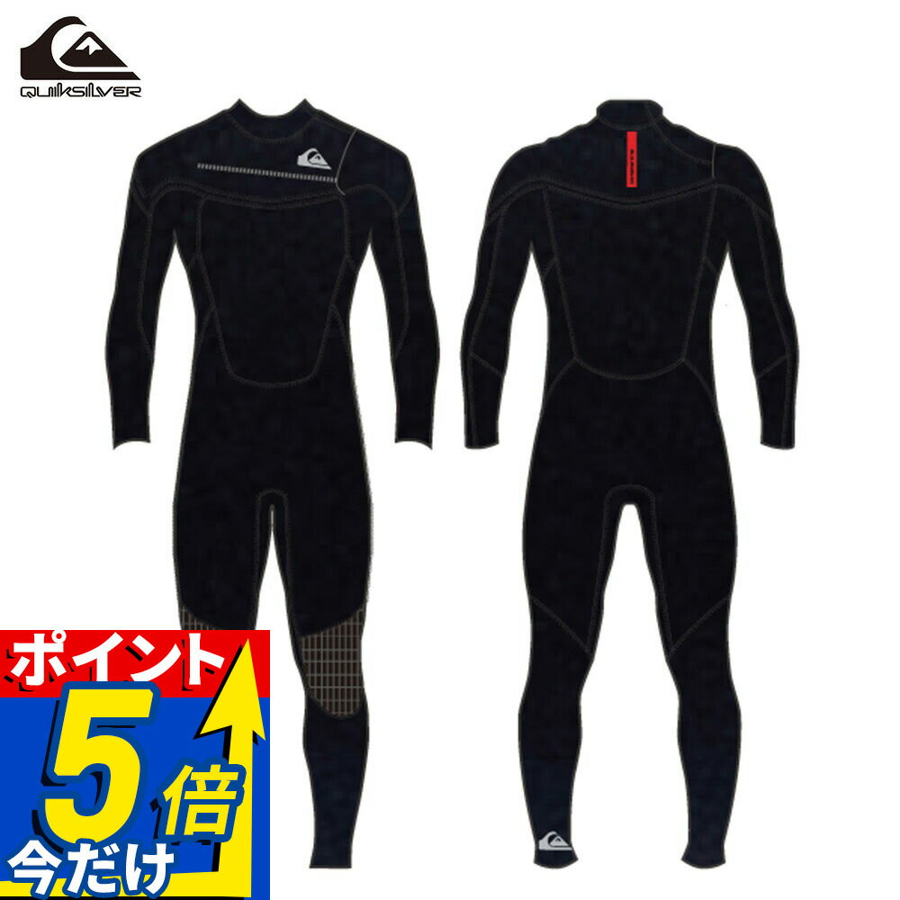 Rakuten - クイックシルバー QUIKSILVER ウェットスーツ メンズ フルスーツ チェストジップ 3mm/2mm 国産ストレッチジャージ 保温 防水 パドリング サーフィン HIGHLINE 3/2 CZ FULL QWT261701