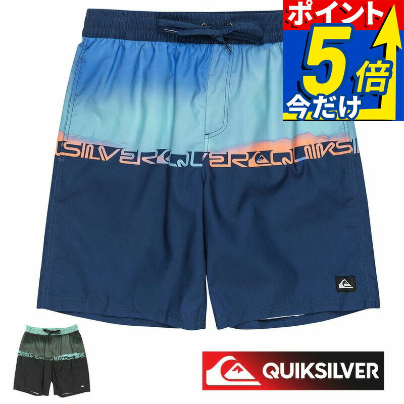   QUIKSILVER クイックシルバーサーフパンツ メンズ ボードショーツ 水着 EVERYDAY WORDBLOCK VL 19 QBS251002 サーフ サーフィン ブランド 19インチ 撥水 サイドポケット インナー付き