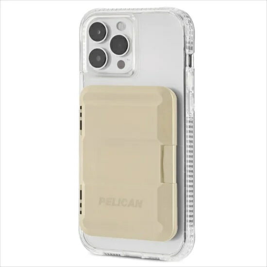 Pelican ペリカン Protector MagSafe Wallet Desert Tan - iPhoneの背面に装着するカード収納ケース [PP050792]