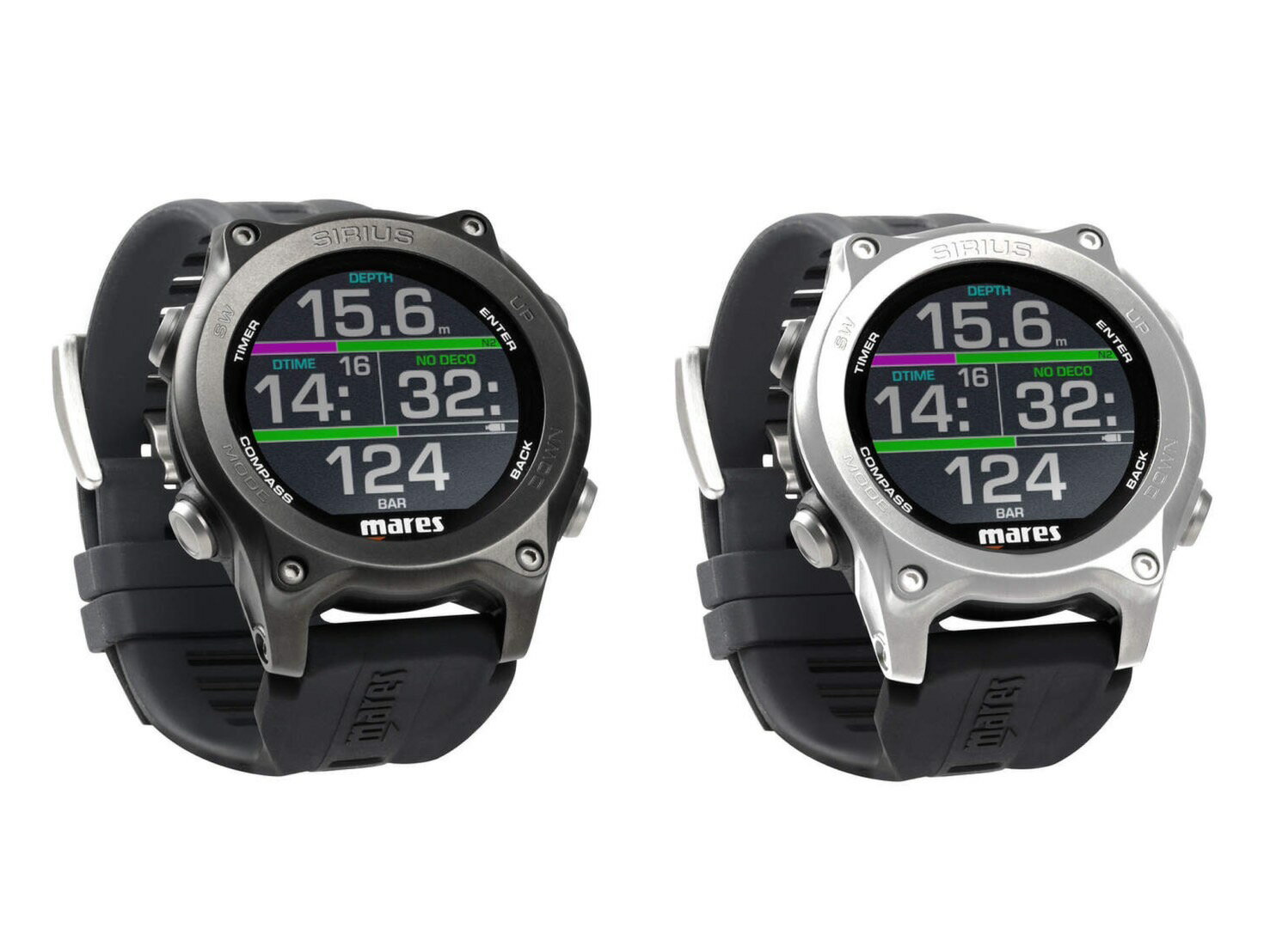 MARES マレス SIRIUS シリウス ダイブコンピュータ [414145] 充電式 カラーディスプレイ Bluetooth搭載