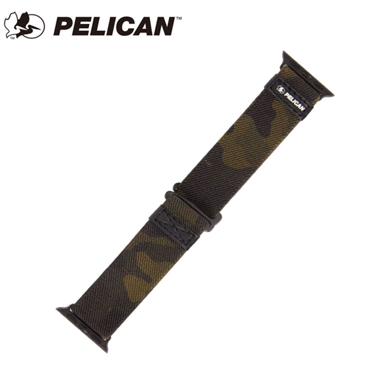 PELICAN (ペリカン) WATCH PROTECTOR BAND (ウォッチプロテクターバンド) Apple Watch Series 1・2・3・4・5・6・SE用 42-44mm 抗菌 ウォッチバンド カモグリーン MICROPEL🄬抗菌コーティング 軽量 通気性 伸縮性素材 簡単着脱 [PP043410] WATCH PROTECTOR BAND