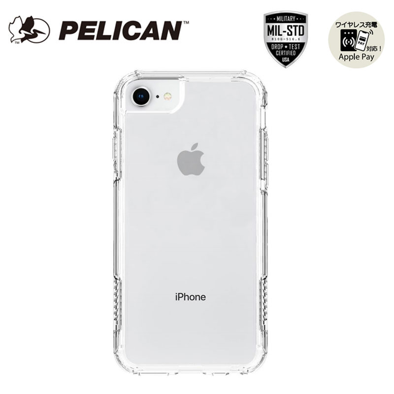 PELICAN (ペリカン) ADVENTURER (アドベンチャー) iPhone SE(第2世代)・8・7・6s・6用 クリアー モバイルプロテクター 4.5m落下耐衝撃 ワイヤレス充電対応 [PP042764] ADVENTURER for iPhone SE2・8・7・6s・6 Clear Mobile Protector iPhoneケース iPhone case