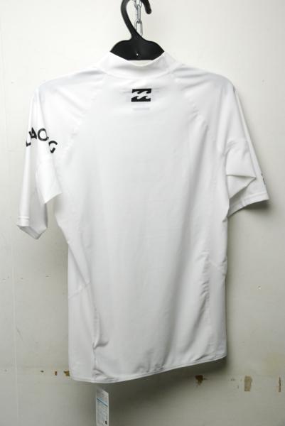 新品 BILLABONG 半袖ラッシュガード メンズ L カラー：WHT [S29437]