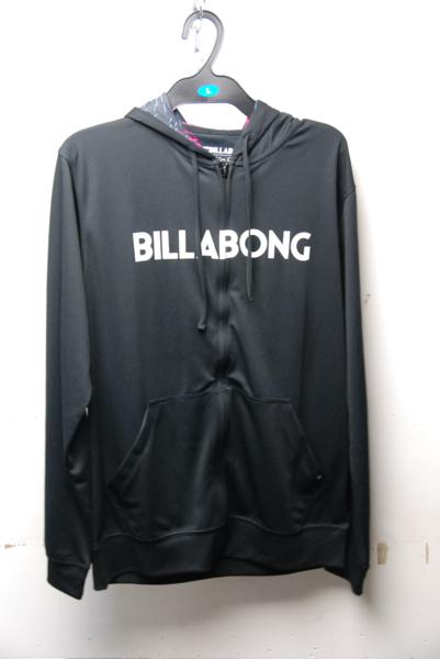 新品 BILLABONG ラッシュパーカー メンズ M カラー：BLK [S29436]