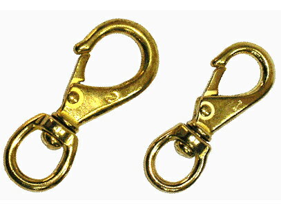 BBC（ビービーシー） 真鍮スナップスイベル ★ 便利な2サイズをご用意。