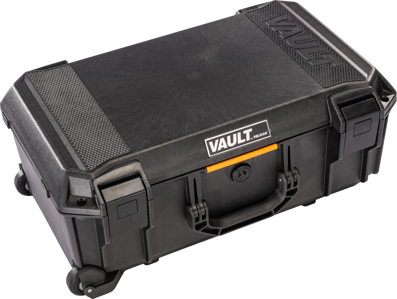 街のダイビング屋さん 楽天市場店のPELICAN ペリカン V525 Vault Rolling Case ボルト ローリングケース フォーム付き カラー:Black ブラック サイズ:55.9 x 35.6 x 22.9 cm 容量:25L 機器ケース 保護ケース 防水 [VCV525-0000-BLK]｜アングル2