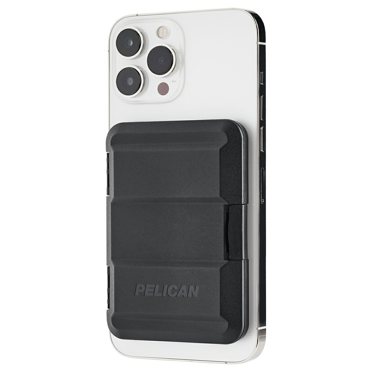 PELICAN ペリカン MagSafe対応 カード ウォレット ブラック  Pelican Protector カードホルダー 背面ケース コンパクト カード収納 シンプル 軽量 カードケース