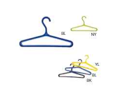 UK スーパーハンガー商品仕様 カラー：BK BL YL NY