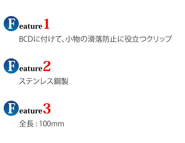 IST PROLINE(アイエスティ プロライン) ビックステンレスクリップ [SP-32A] 10cm ダイビング用品 2