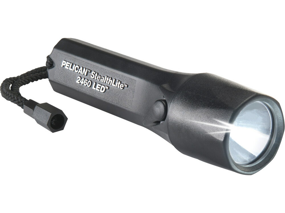 PELICAN（ペリカン） 2460 LEDライト商品仕様 長さ：17.8cm バッテリー付重量：221g 明るさ：183ルーメン LEDライト ペリカンならではの耐衝撃性 永久保証 充電式バッテリーパック 防水性 超高輝度1ワットLEDビーム 仕様をアップグレードいたしました。 カラー ブラック （2460-040-110） イエロー（2460-040-245） ※在庫が無い場合、納期が1〜2ヶ月かかる場合がございます。ご了承の上ご注文下さいませ。