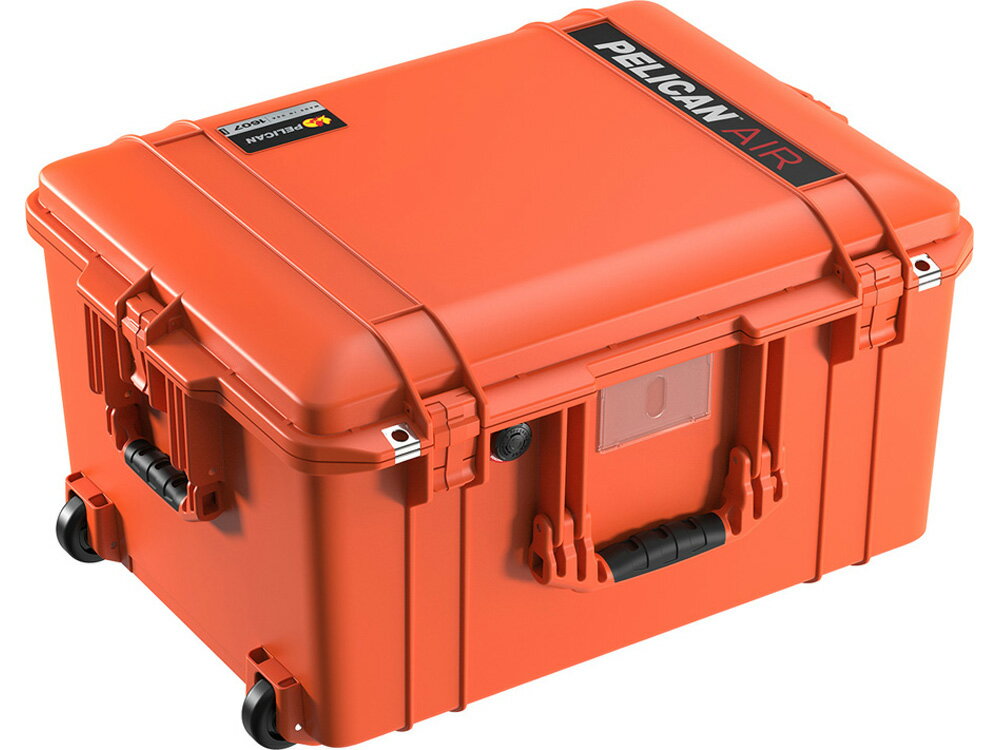 PELICAN（ペリカン）エアケース 1607 フォームなし ORANGE [オレンジ] [016070-0010-150] キャスター付 ハードケース 防水性・耐衝撃性・防塵性 保護ケース カメラ用品