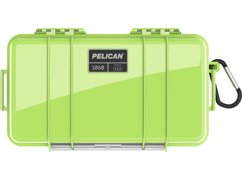 PELICAN（ペリカン） マイクロケース 1060 BRIGHT GREEN [ライトグリーン] [1060-025-136] 携帯電話 デジカメケース 保護ケース スキューバダイビング ハードケース