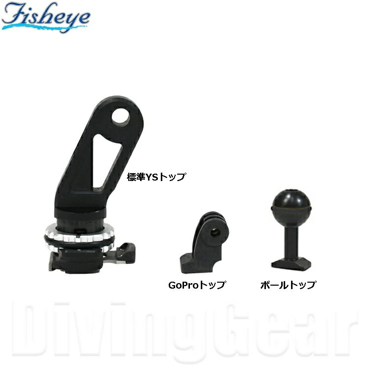 Fisheye(フィッシュアイ)　FIXイージーロックシューベースセット [YSタイプ、ボールヘッド、GoProマウントの3つのヘッドが入ったお得なセット]