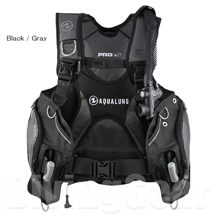 DivingGearのアクアラング プロHDマン / TUSA RS1103J 重器材セット AQUALUNG PRO HD MAN BC RS-1103J レギュレーター mares ROVER オクトパス トラスト2ゲージ 4点セット マレス ローバー 残圧計 コンパス ダイビング 器材｜アングル2