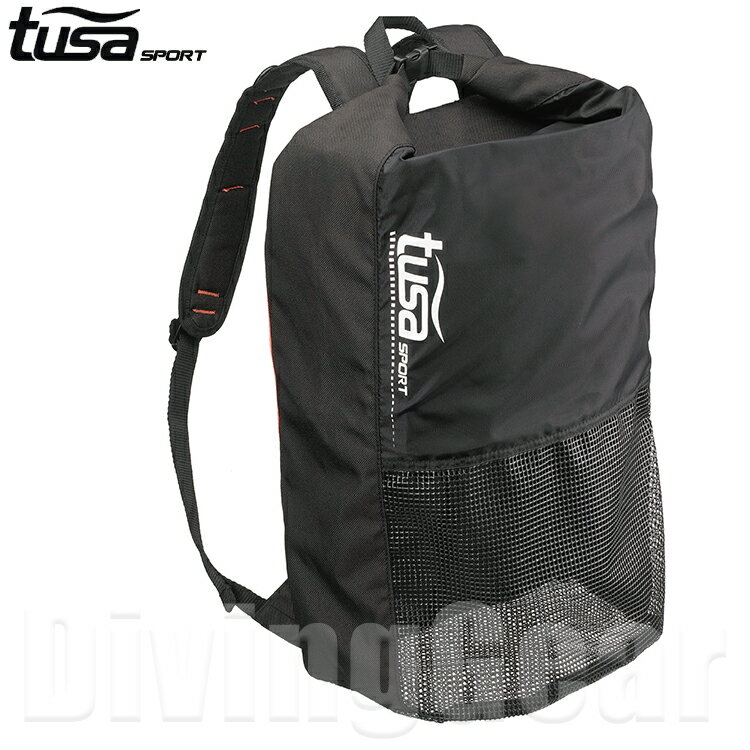 tusa sport(ツサスポーツ)　UA0302 メッシュバックパック　縦型デザインシュノーケル用品一式収納　メッシュバッグ シュノーケリング スノーケリング