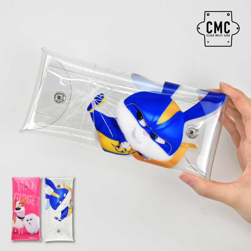 メール便送料無料 ペンケース 筆箱 小物入れ クリアマルチケース Lサイズ レディース 女子 女の子 ペット2 メンズ 男子 男の子 ブランド キャラクター かわいい 可愛い シンプル トレンド 多機能 人気 洗える フル オープン