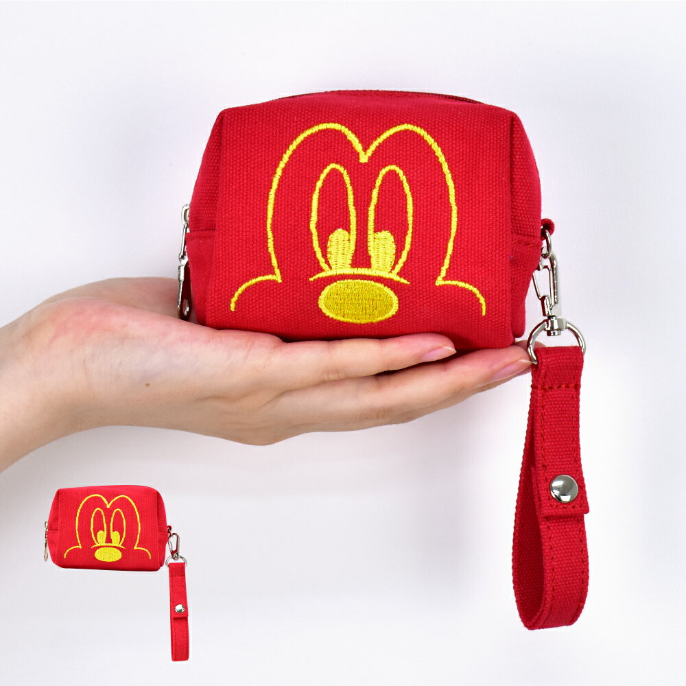 【スーパーSALEアフター 27%OFF】ミッキーマウス ディズニー ポーチ 化粧ポーチ コスメポーチ トラベルポーチ 文具 キャンバス 帆布 ミニ 小さい コンパクト 大人向け 女子 学生 高校生 中学生 レディース 大人 整理 おしゃれ 可愛い かわいい 人気 キャラクター グッズのサムネイル