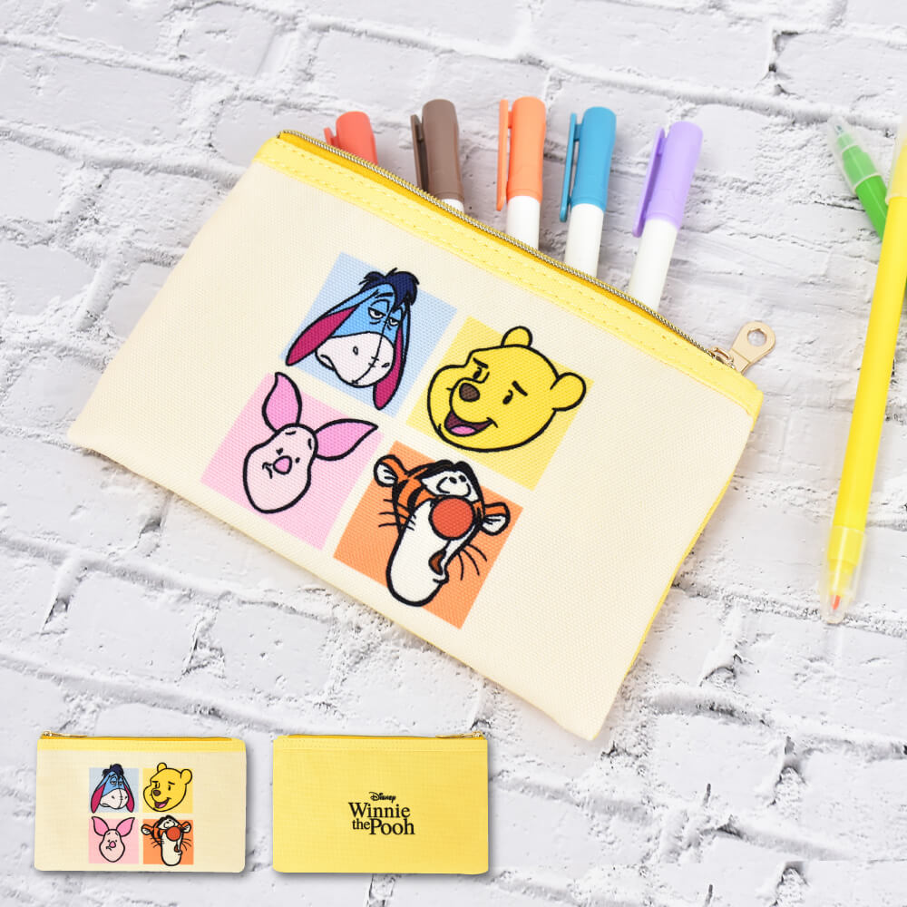 Rakuten - くまのプーさん ディズニー ファニーフェイス ポーチ 化粧ポーチ コスメポーチ トラベルポーチ 文具 ペンポーチ 大人向け ポリエステル ミニ 小さい 仕分け レディース 大人 大学生 高校生 中学生 携帯用 通帳 整理 おしゃれ かわいい 人気 キャラクター グッズ