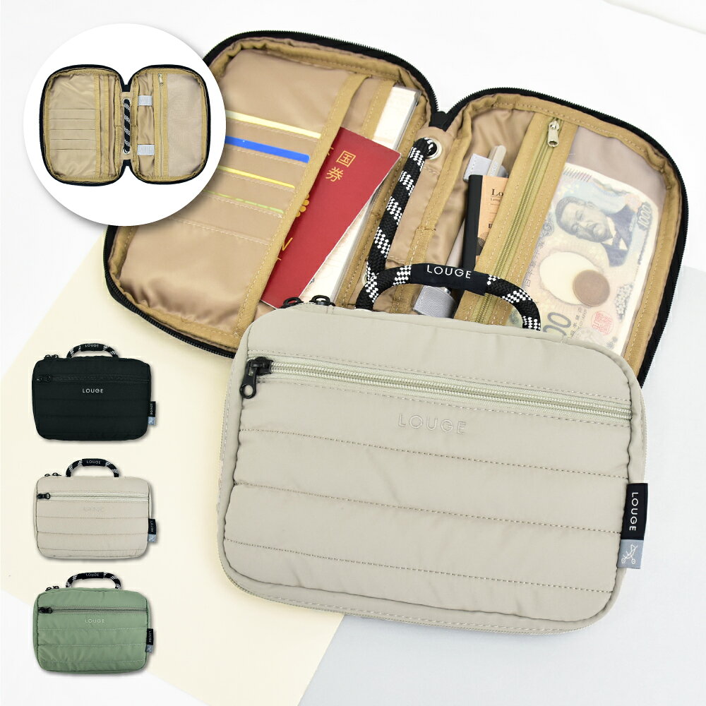 Rakuten - トラベルポーチ キルティング 母子手帳 パスポート 多機能 バッグインバッグ 軽量 スタイリング きれいめ カジュアル シェア ユニセックス レディース メンズ ママ 大人 大学生 学生 通勤 通学 旅行 カフェ 韓国風 おしゃれ かわいい ルージュ 20代 30代
