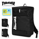 スラッシャー キッズ リュック 大容量 20L a4 黒 撥水 ボックス型 デイパック ロゴ スケボー リュックサック バックパック レディース メンズ 女子 ...